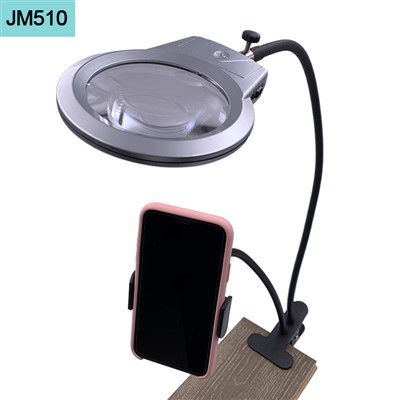 Led stolná lampa s lupou